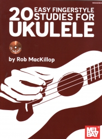 20 Easy Fingerstyle Studies For Ukulele Book&audio Sheet Music Songbook