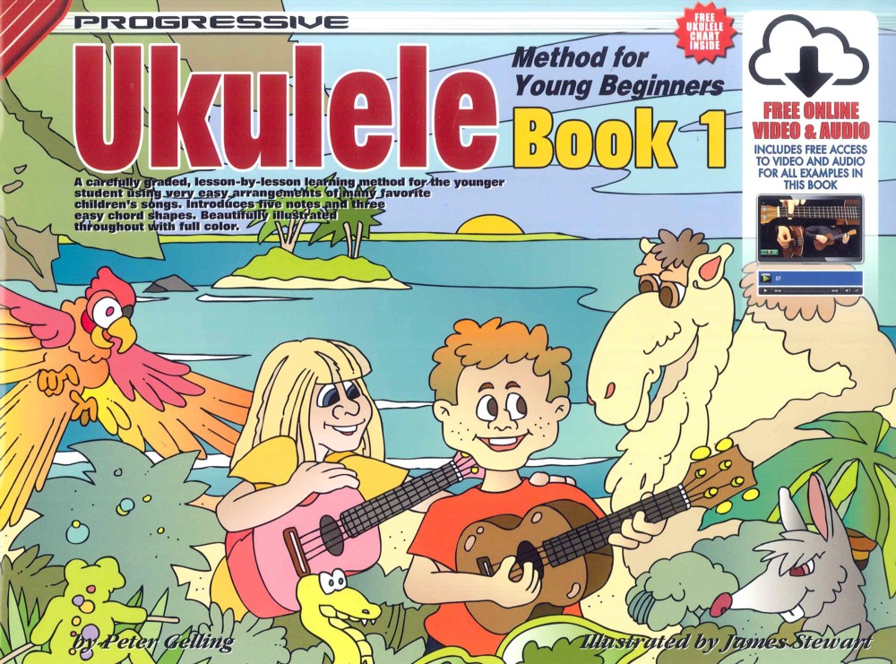 Progressive Ukulele Method Young Beg 1 + Online Sheet Music Songbook