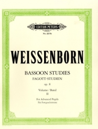 Weissenborn Bassoon Studies Op8 Book 2 Advanced Sheet Music Songbook