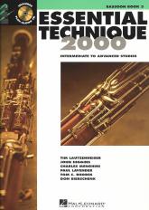 Essential Technique 2000 Book 3 Bassoon + Cd Sheet Music Songbook