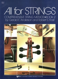 All For Strings Book 2 Cello Anderson/frost Sheet Music Songbook