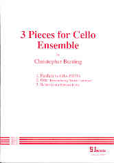 Bunting 3 Pieces Cello Ensemble Sheet Music Songbook