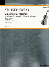 Stutschewsky Violoncello Technique Bk 1 Ger/fr/en Sheet Music Songbook