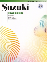 Suzuki Cello School Vol 2 Cello Pt + Cd Revised Sheet Music Songbook