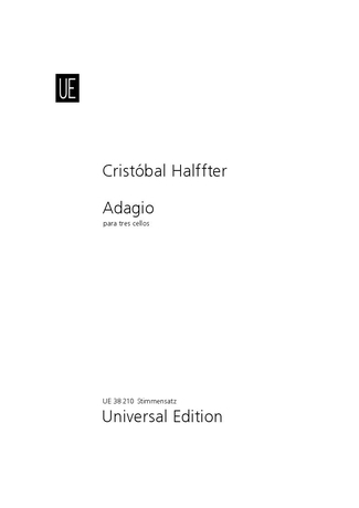 Halffter Adagio 3 Cellos Set Of Parts Sheet Music Songbook