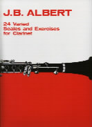 Albert 24 Varied Scales & Exercises Clarinet Sheet Music Songbook