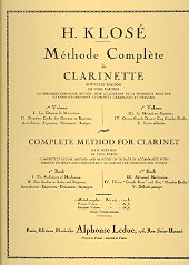 Klose Complete Method For Clarinet Vol 1 Fr Eng Sp Sheet Music Songbook