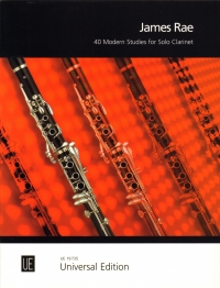 40 Modern Studies Rae Solo Clarinet Sheet Music Songbook