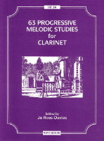 63 Progressive Melodic Studies Clarinet Sheet Music Songbook