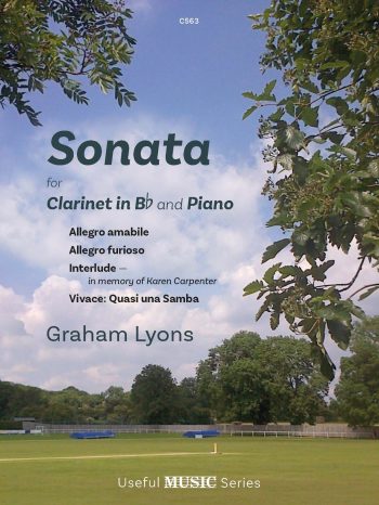 Lyons Sonata For Clarinet & Piano Sheet Music Songbook