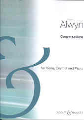 Alwyn Conversations Clarinet & Violin/piano Sheet Music Songbook