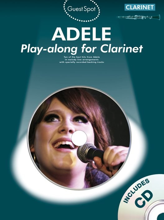 Guest Spot Adele Clarinet Book & Cd Sheet Music Songbook