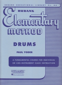 Rubank Elementary Method Drums Yoder Sheet Music Songbook