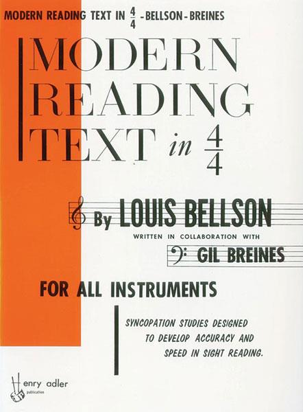 Modern Reading Text In 4/4 Bellson Sheet Music Songbook