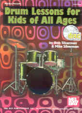 Drum Lessons For Kids Of All Ages Bk/ Cd Silverman Sheet Music Songbook