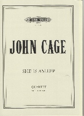 Cage She Is Asleep Percussion Quartet Score Parts Sheet Music Songbook