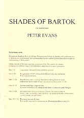 Evans Shades Of Bartok Four Timpani Sheet Music Songbook