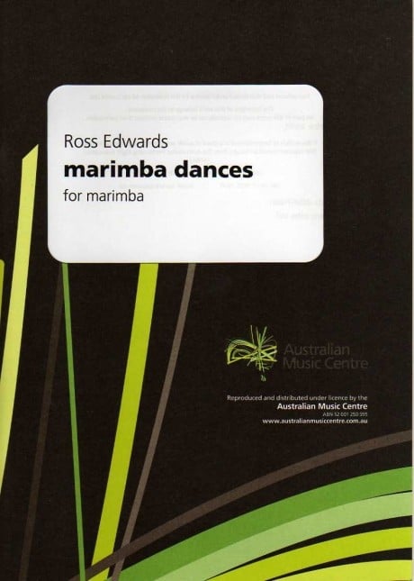 Edwards Marimba Dances Percussion Sheet Music Songbook