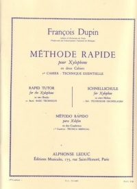 Dupin Methode Rapide Pour Xylophone Vol 1 Sheet Music Songbook