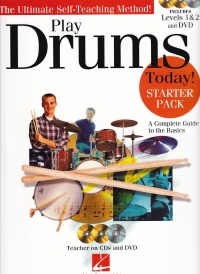 Play Drums Today Starter Pack Book & Cd + Dvd Sheet Music Songbook