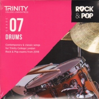 Trinity Rock & Pop 2018 Drums Grade 7 Cd Sheet Music Songbook