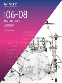 Trinity Drum Kit From 2020 Grades 6-8 Sheet Music Songbook