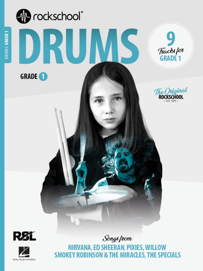 Rockschool Drums 2024 Grade 1 Sheet Music Songbook