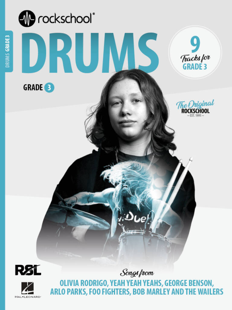 Rockschool Drums 2024 Grade 3 Sheet Music Songbook