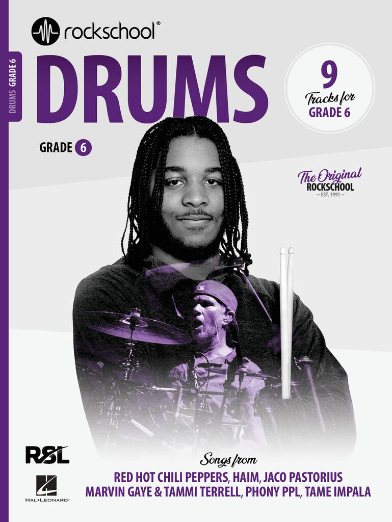 Rockschool Drums 2024 Grade 6 Sheet Music Songbook