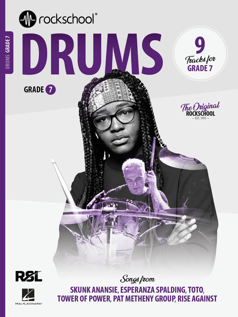 Rockschool Drums 2024 Grade 7 Sheet Music Songbook