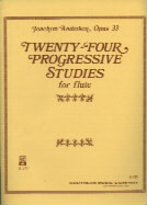 Andersen 24 Progressive Studies Flute Op33 Sheet Music Songbook