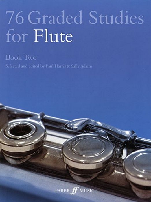 76 Graded Studies For Flute Book 2 Harris/adams Sheet Music Songbook