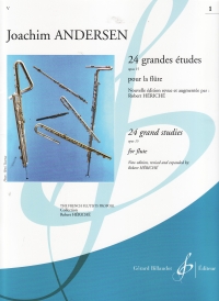 Andersen 24 Grandes Etudes Op15 Vol 1 Flute Sheet Music Songbook