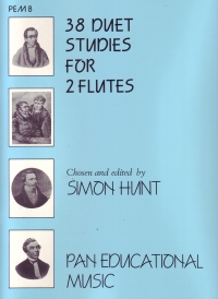 38 Duet Studies For 2 Flutes Hunt Sheet Music Songbook