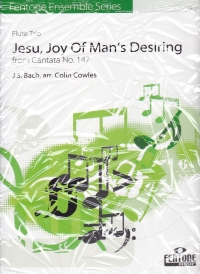 Bach Jesu Joy Of Mans Desiring Cowles Flute Trio Sheet Music Songbook