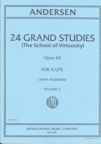 Andersen 24 Grand Studies Op60 Vol 1 Flute Sheet Music Songbook