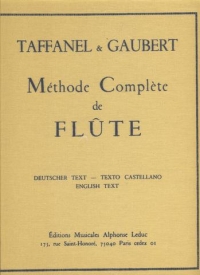 Taffanel Gaubert Methode Complete De Flute Sheet Music Songbook