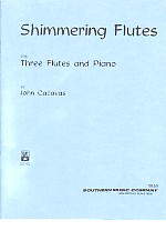Cacavas Shimmering Flutes Flute Trio Score & Parts Sheet Music Songbook