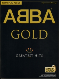 Abba Gold Greatest Hits Flute Play-along + Online Sheet Music Songbook