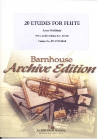 20 Etudes For Flute Mcginty Sheet Music Songbook