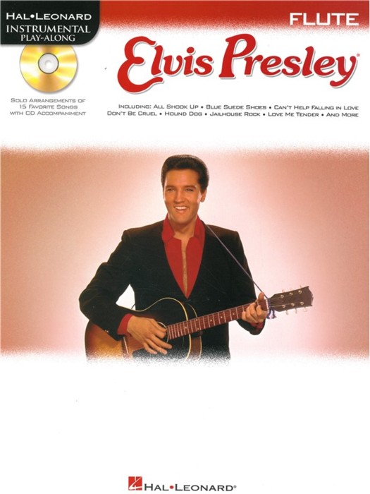 Elvis Presley Instrumental Play-along Flute Bk/cd Sheet Music Songbook