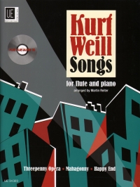 Weill Songs For Flute & Piano Reiter Book + Cd Sheet Music Songbook