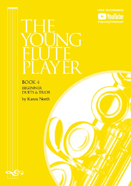 Young Flute Player Book 4 Beginner Duets & Trios Sheet Music Songbook