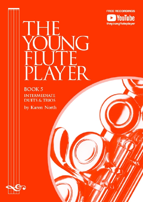 Young Flute Player Book 5 Intermed Duets & Trios Sheet Music Songbook