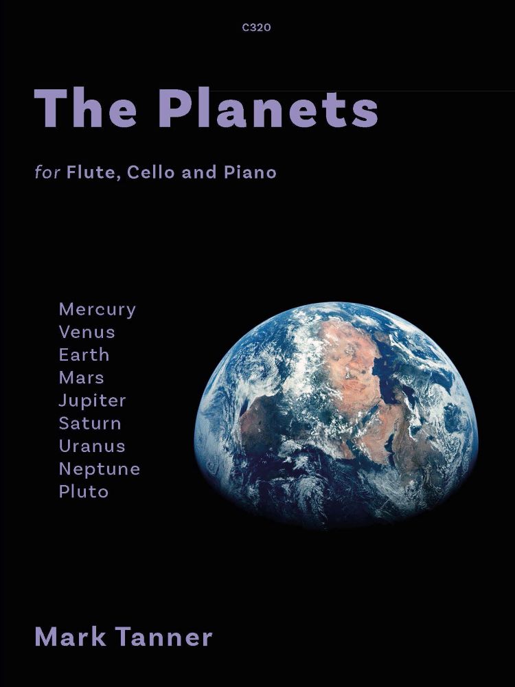 Tanner The Planets Flute, Cello & Piano Sheet Music Songbook