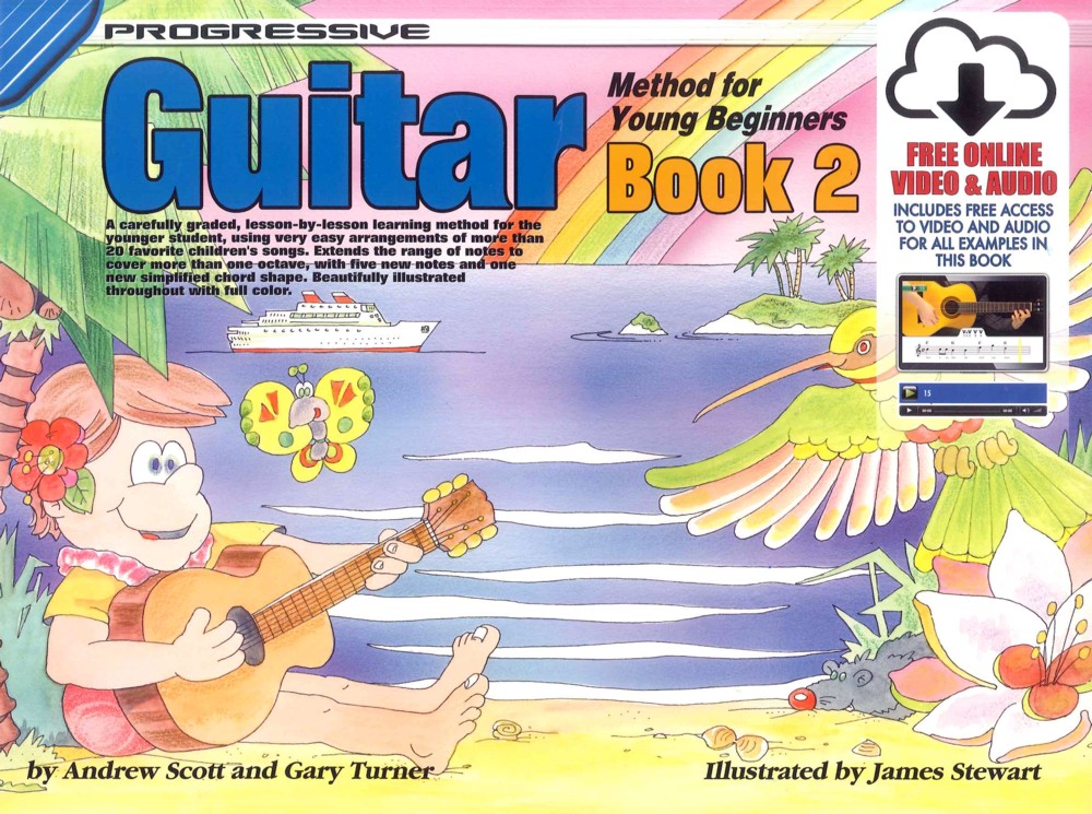 Progressive Guitar Method Young Beg 2 + Online Sheet Music Songbook