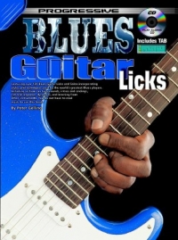 Progressive Blues Guitar Licks Book & Cd Sheet Music Songbook