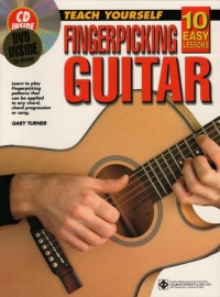 10 Easy Lessons Fingerpicking Guitar + Cd & Dvd Sheet Music Songbook