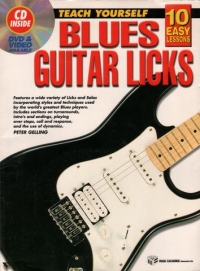 10 Easy Lessons Blues Guitar Licks Book & Cd Sheet Music Songbook
