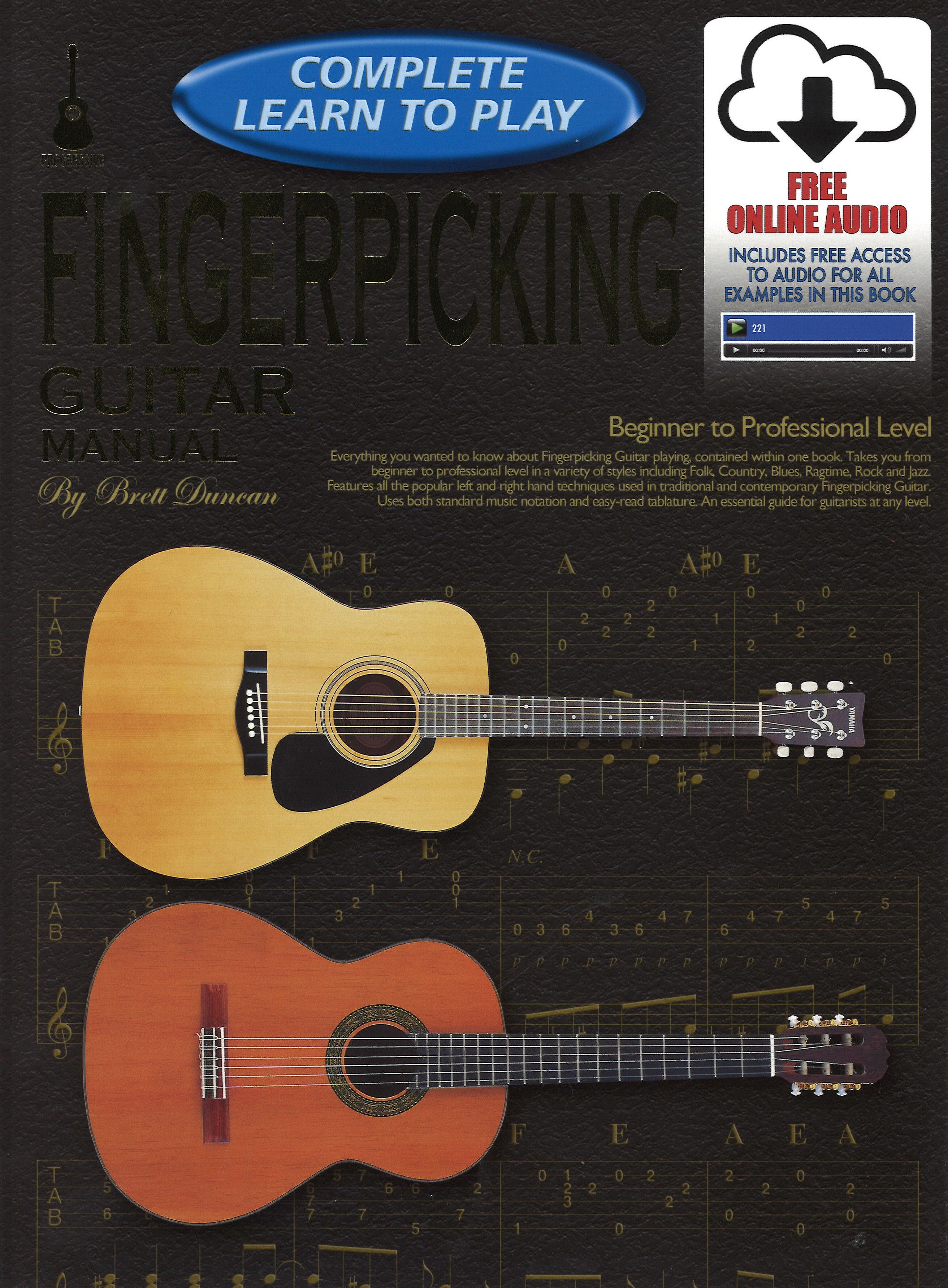 Complete Learn To Play Fingerpicking Guitarmanual Sheet Music Songbook